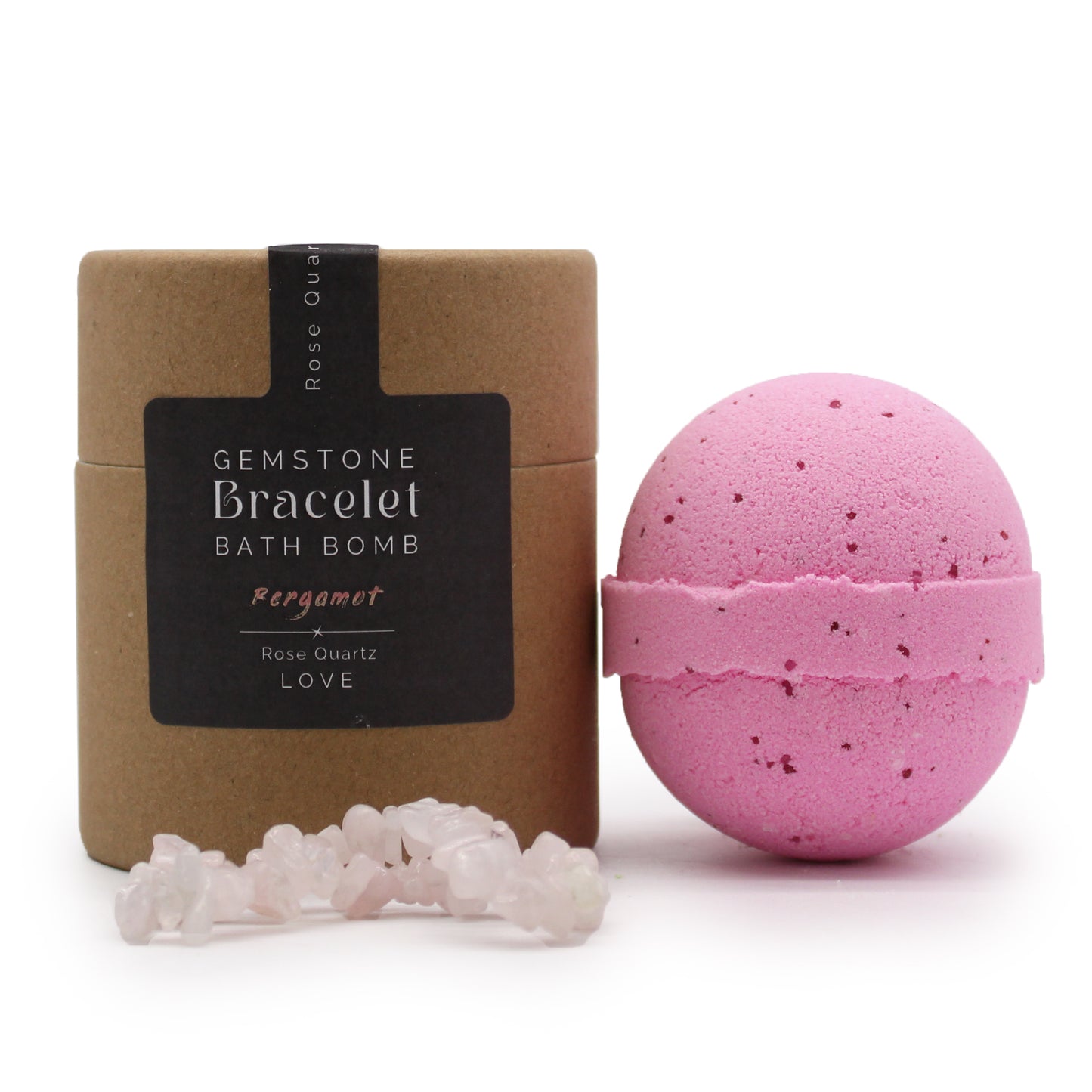 Bath Bomb with Gem Bracelet - Rose Quartz