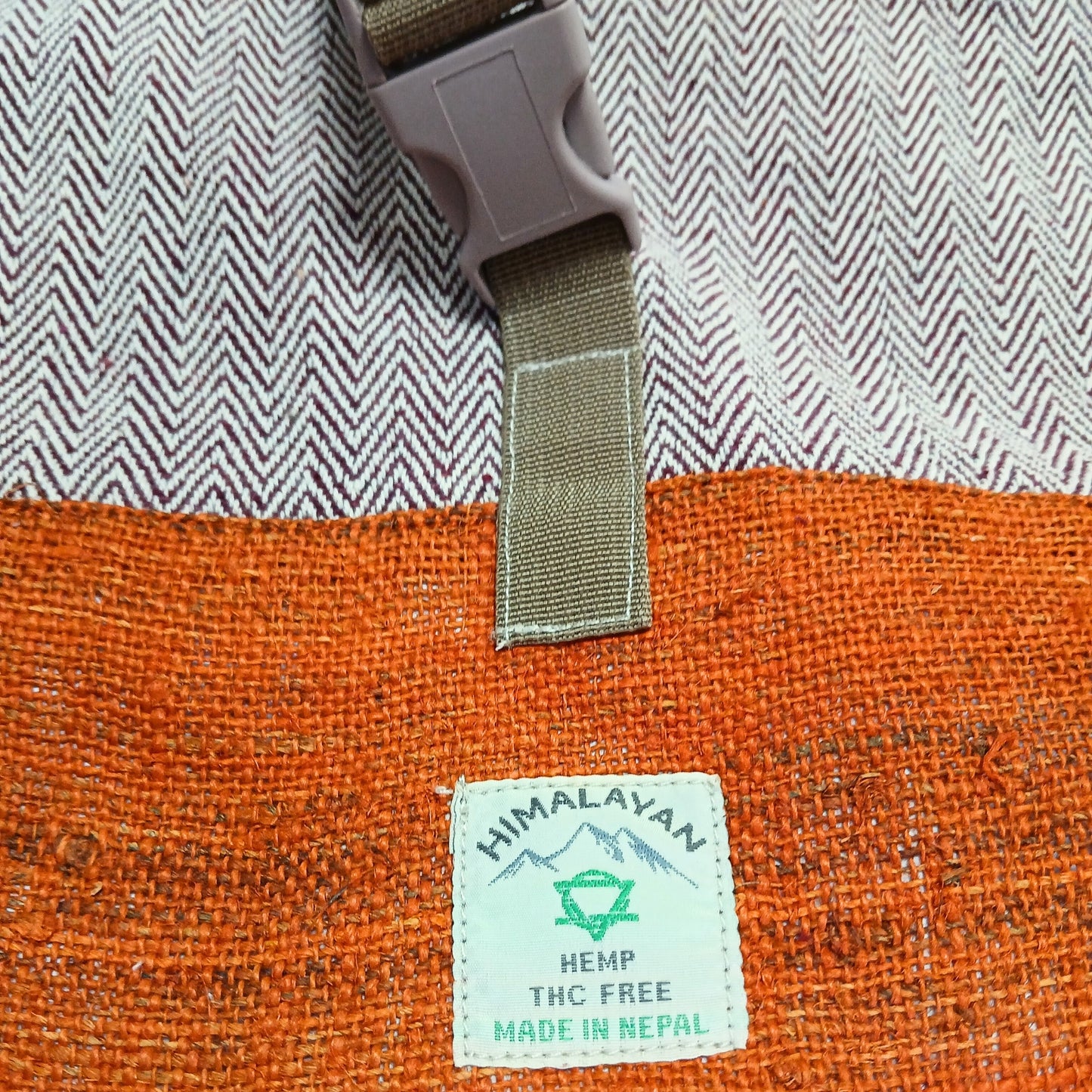 Hemp Trekking Backpack - Sunset Orange