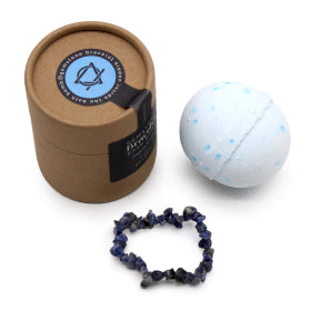 Bath Bomb with Gem Bracelet - Sodalite