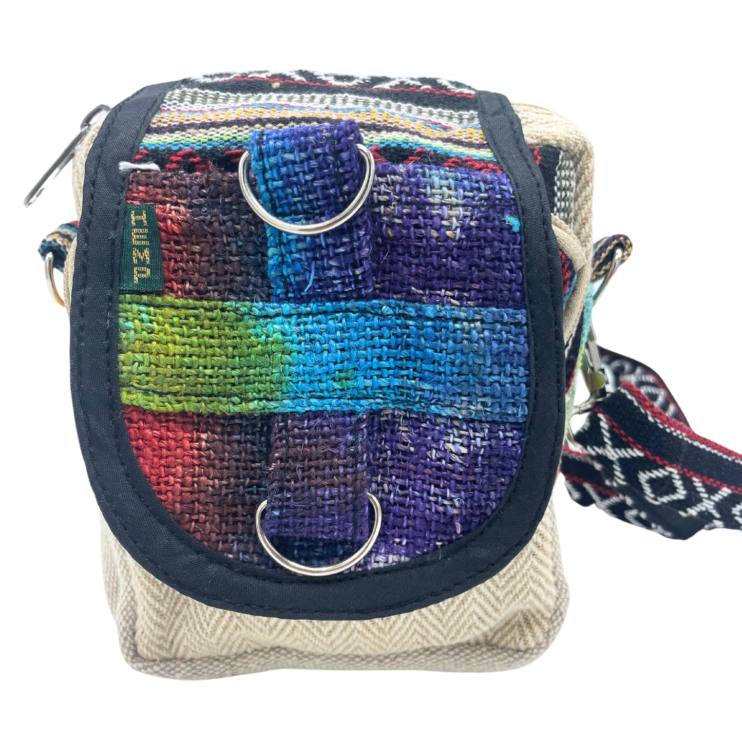 Tie-dye Hemp Messenger Bag