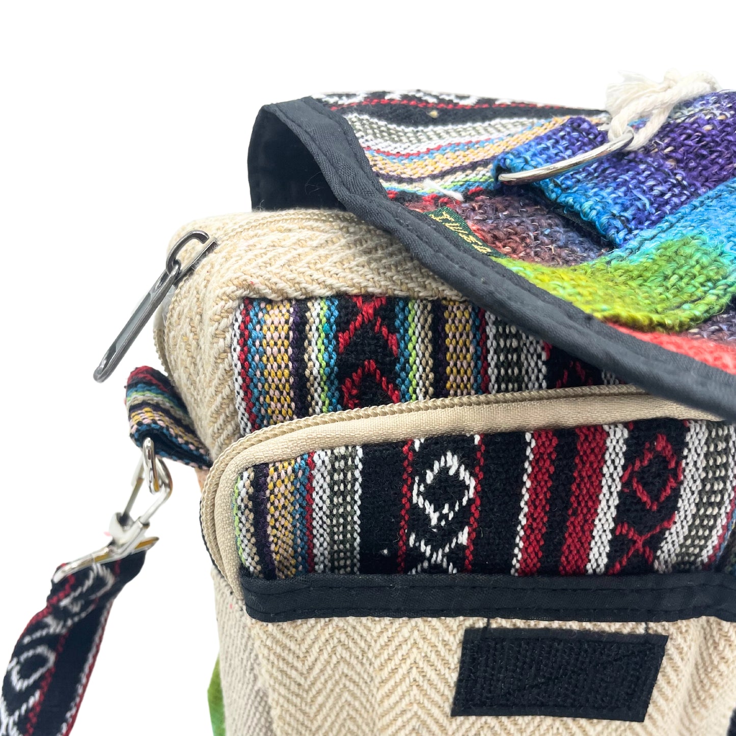 Tie-dye Hemp Messenger Bag