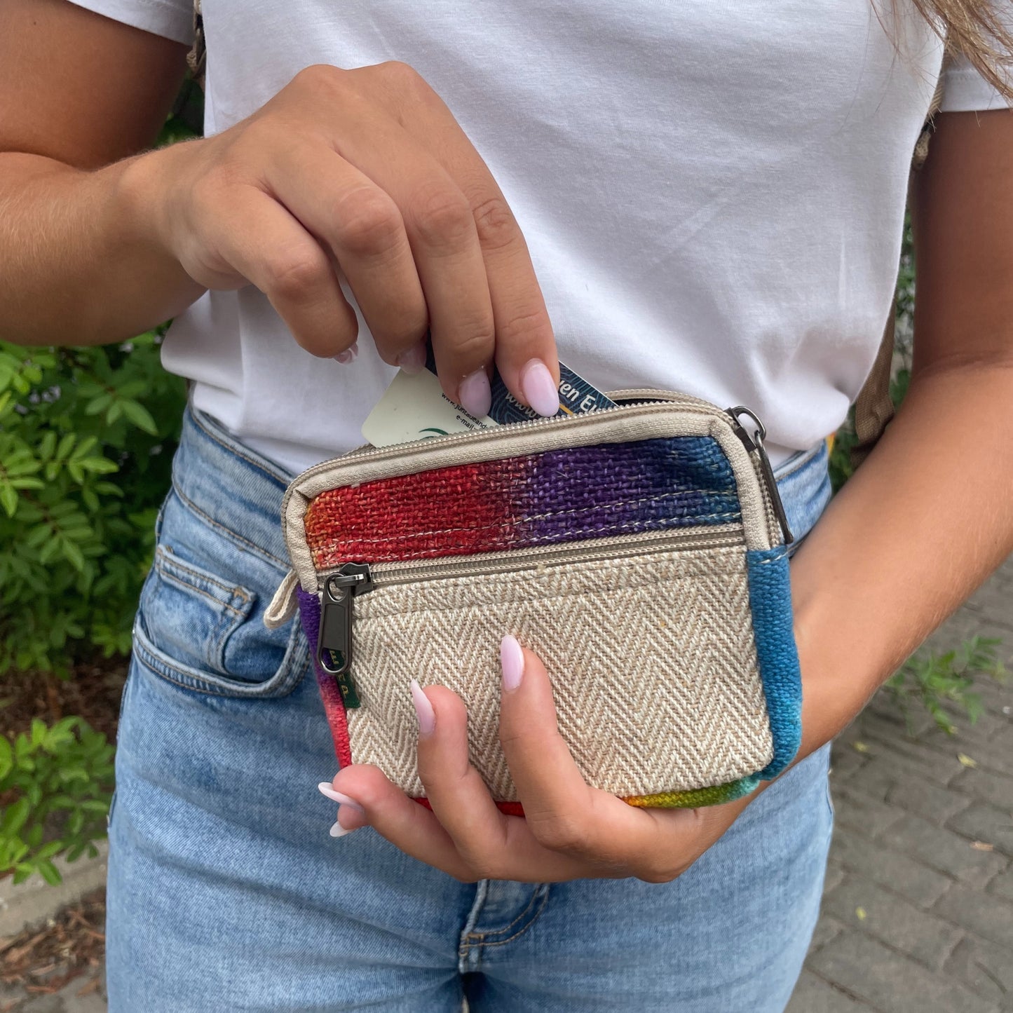 Tie-dye Hemp Square Bag