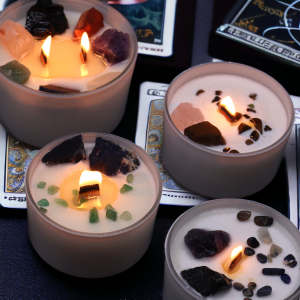 Chakra Crystal Candles - Heart Chakra