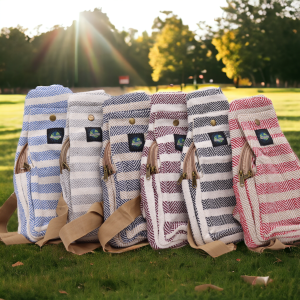 Natural Cotton Cross Body Bag