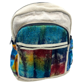 Medium Hemp Backpack Tie-dye Without Print