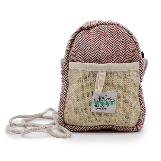 Mobile Hemp Bag with Rope - Random Colour