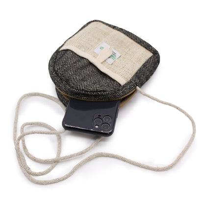 Mobile Hemp Bag with Rope - Random Colour