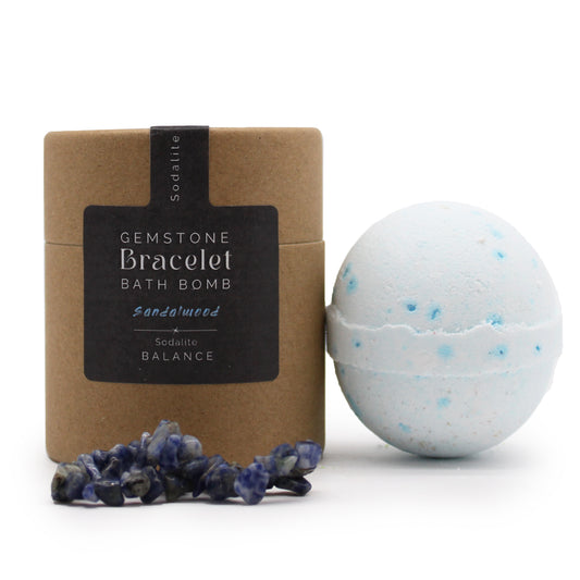 Bath Bomb with Gem Bracelet - Sodalite