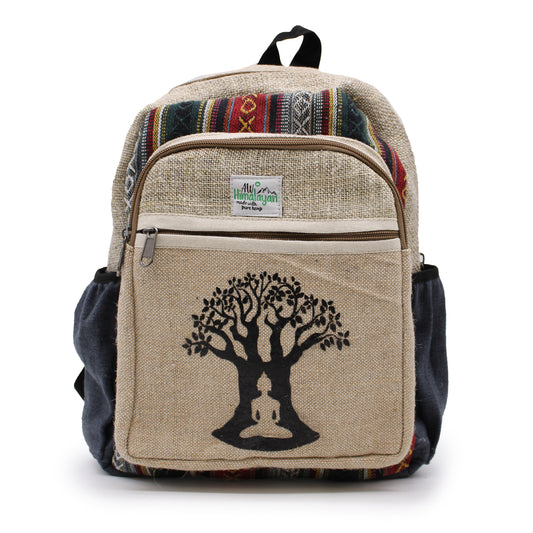 Small Hemp Backpack - Bondi Tree Design