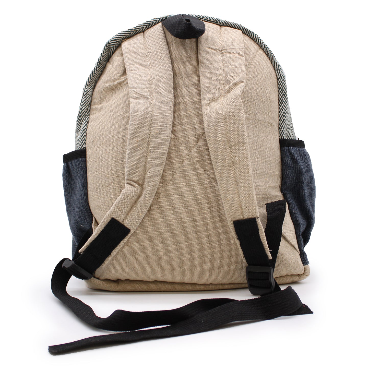 Small Hemp Backpack - Rope Style & Pockets