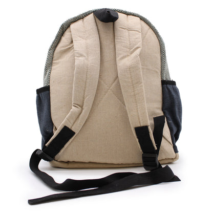 Small Hemp Backpack - Rope Style & Pockets